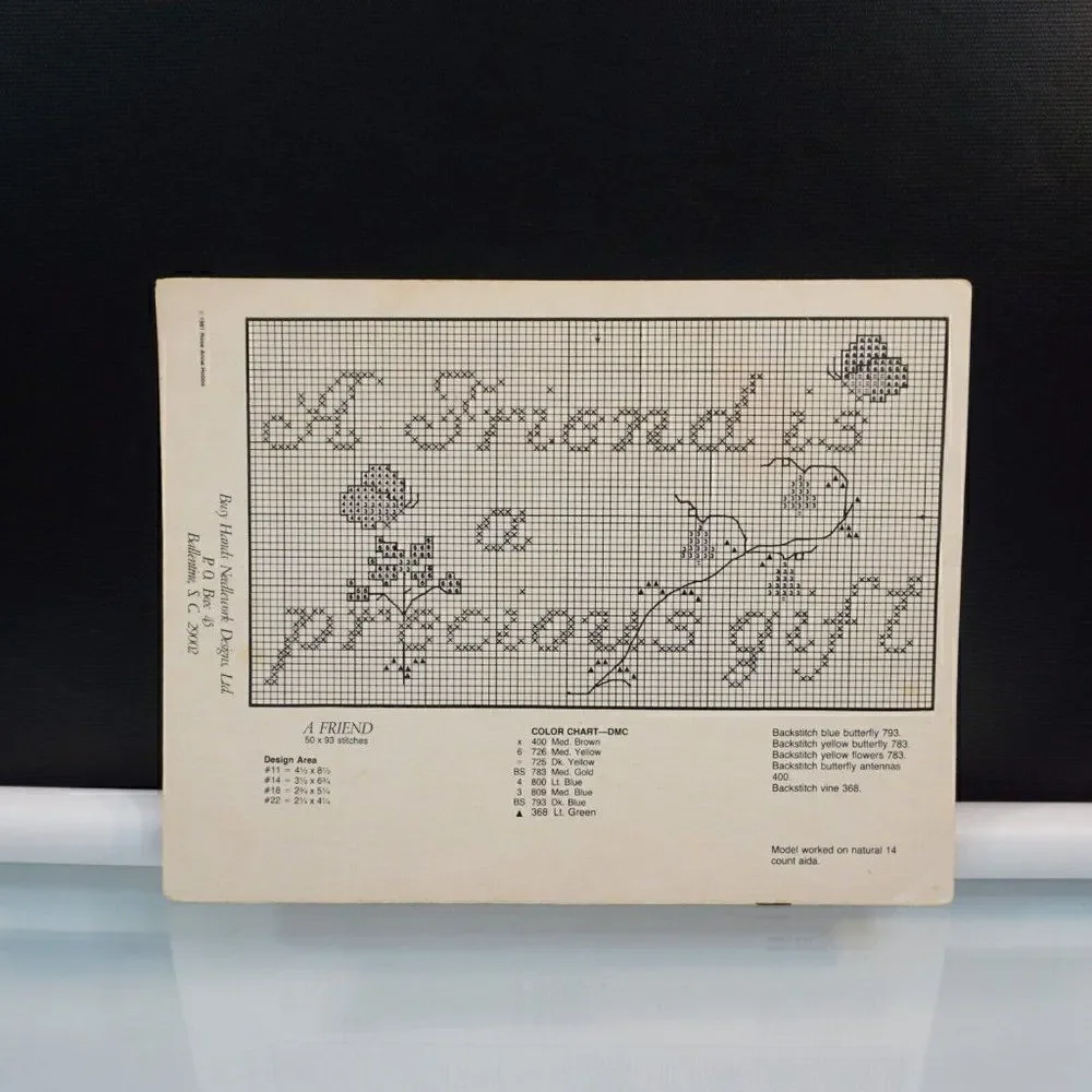 Friends For Keeps by Rose Anne Hobbs Quilting Cross Stitch Patterns Leaflet 1981